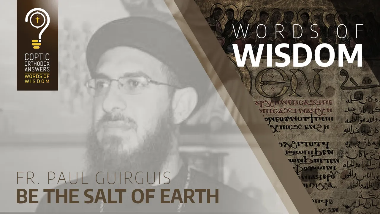 Be the salt of earth